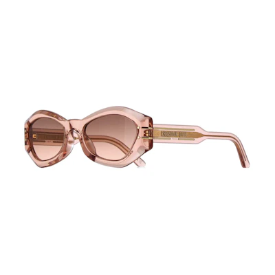 (Women) DIOR Irregular Pink Sunglasses for Women UV Protection Stylish Eyewear DIORSIGNATUREB1U40F1