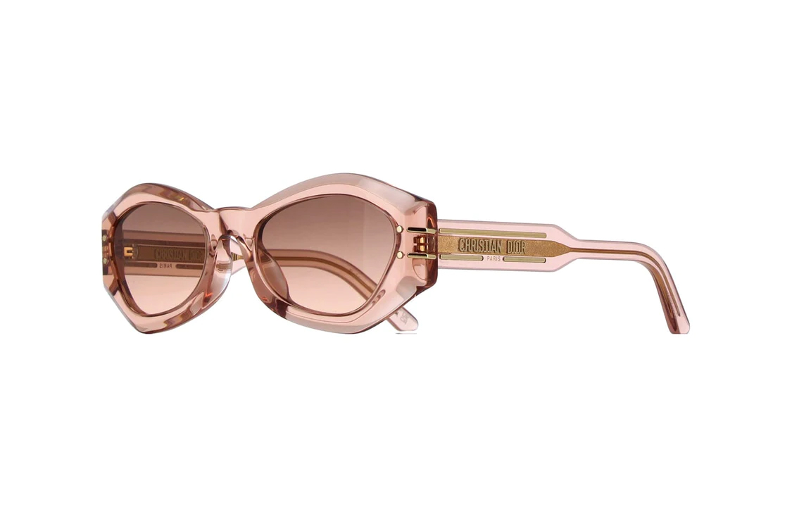 (Women) DIOR Irregular Pink Sunglasses for Women UV Protection Stylish Eyewear DIORSIGNATUREB1U40F1 圖 2