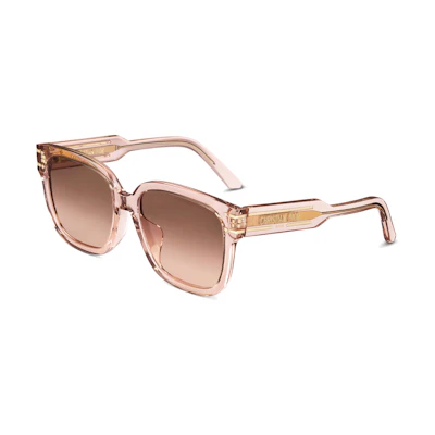 (Women) DIOR Irregular Shape Sunglasses for Women with Letter Logo in Pink. DIORSIGNATURES7F40f1