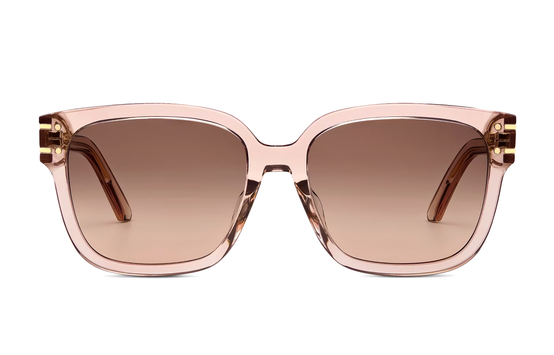 Lookbook (W) ディオール レディース ピンク ロゴ入りイレギュラーサングラス DIORSIGNATURES7F40f1