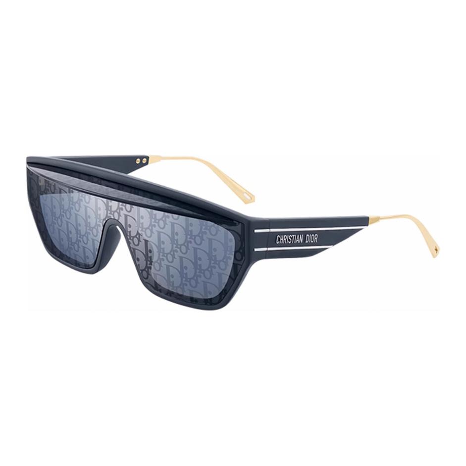 (Women) DIOR Irregular Shaped Sunglasses with Letter Logo Design for Women - Blue. DIORCLUB M7U-31B8