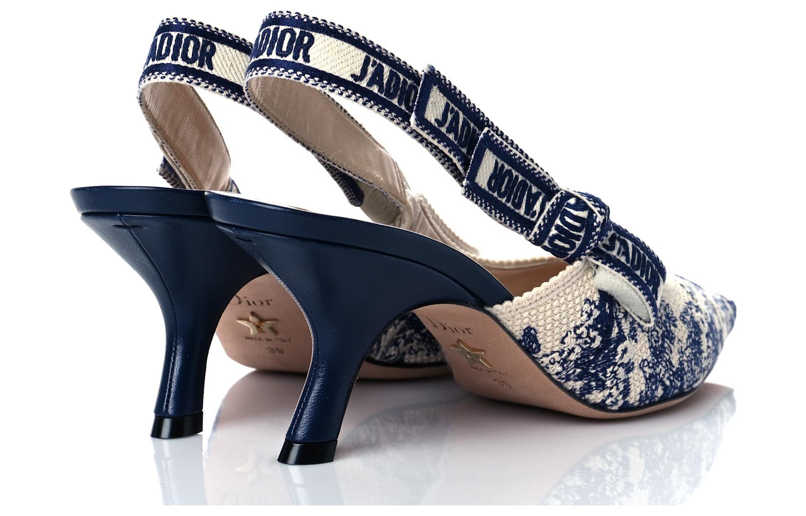 Shop (W) Dior J'Adior 6.5cm Hak Beige 'Bordir Pita Slingback' KCP866VOY_S37U KDP761TJE_S72B
