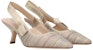(W) Sandal Fesyen Dior J'Adior 'Beige Fabric' KCP866MLU_72K