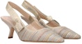 Lookbook (W) Sandal Fesyen Dior J'Adior 'Beige Fabric' KCP866MLU_72K