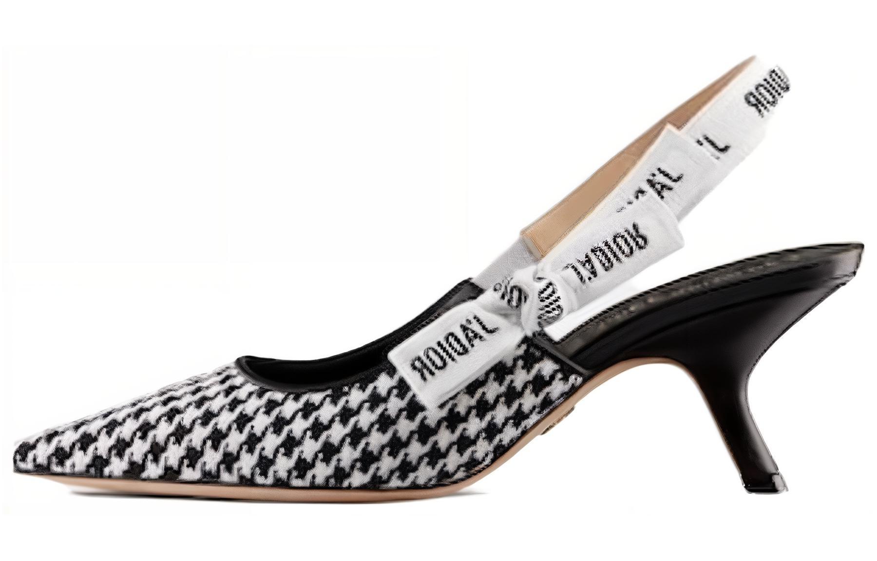 (Women) Dior J'Adior 'Black and White Sheepskin' Sandals KCP555PLR_S17X