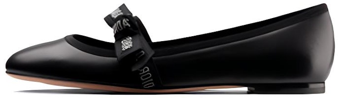 (Women) Dior J'Adior 'Bow Flat' Black KCB450LAR_S20X (Women) Dior J'Adior 'Bow Flat' Black KCB450LAR_S20X