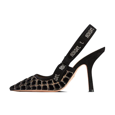 (W) Dior J'Adior 'Crocodile Black' High-Heeled Shoes