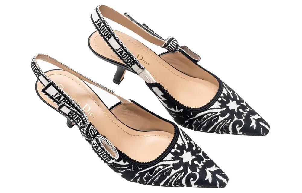 Shop (W) 迪奥J'Adior刺绣帆布平底鞋 KDP761ONY_S17X