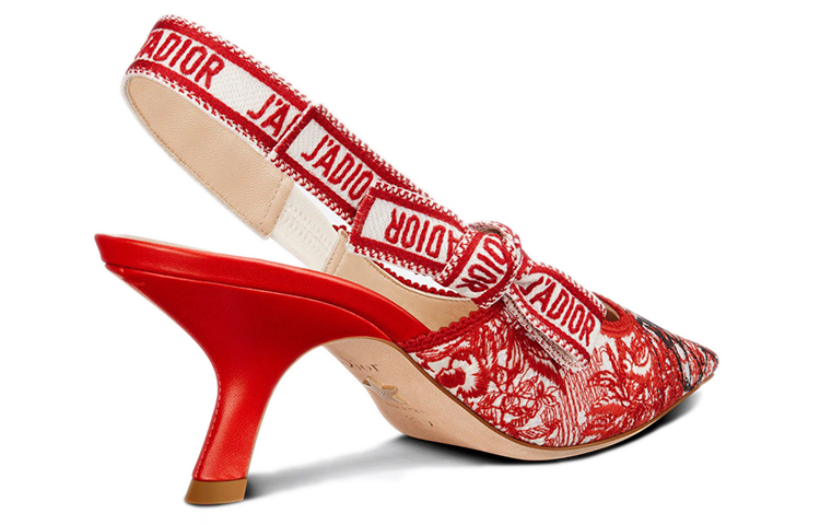 Shop DIOR 迪奧 J'Adior 時尚遊啊遊露跟高跟鞋 女款 紅色