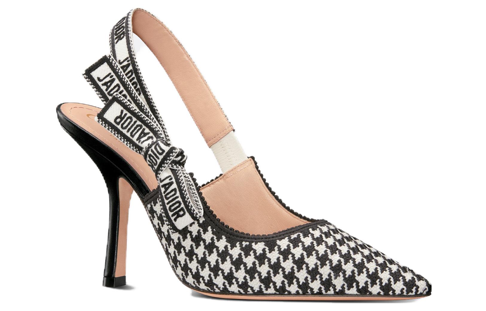 Order (W) Dior J'Adior 'Slingback' Tacón 10cm 'Negro Blanco' KCP867MPK_S19W