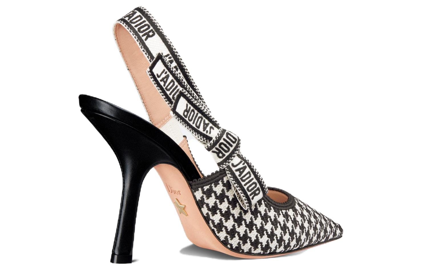 Lookbook (W) Dior J'Adior 'Slingback' Tacón 10cm 'Negro Blanco' KCP867MPK_S19W