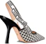 Lookbook (W) Dior J'Adior Slingback Pompa 10cm Hitam Putih KCP867MPK_S19W