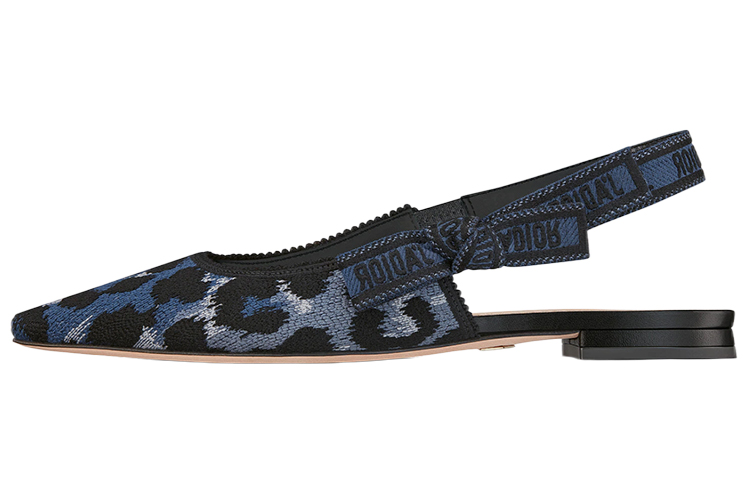 (Women) Dior J'Adior Ballet Flat 'Blue Black' KCB660DLP_S68B
