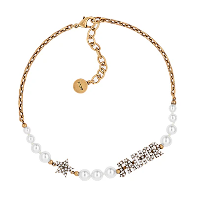 (Women) Dior J'adior Beaded Necklace Gold N1113ADRCY-D908