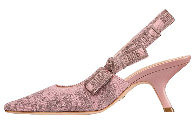 (Women) Dior J&#x27;Adior Canvas Slingback &#x27;Red&#x27; High Heels KCP867EFR_S34R