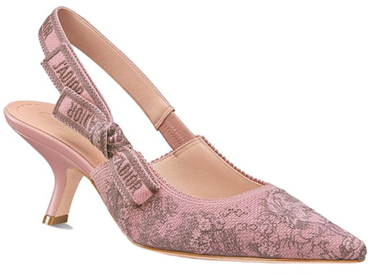 (W) Dior J'Adior High Heels Kanvas Slingback 'Merah' KCP867EFR_S34R KDP761TJE_S62P Order (W) Dior J'Adior High Heels Kanvas Slingback 'Merah' KCP867EFR_S34R KDP761TJE_S62P