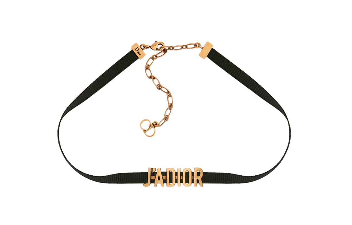 (Women) DIOR J'Adior Choker Necklace with Metal Logo and Satin Ribbon for Women N0681ADRMT-D907 圖 3