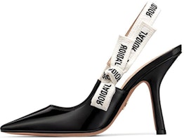(Women) Dior J'Adior Cotton 'Star Embroidery' Slides 10cm 'Black' KCC201VNR_S900 (Women) Dior J'Adior Cotton 'Star Embroidery' Slides 10cm 'Black' KCC201VNR_S900