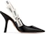 (W) Dior J'Adior Selipar Kapas 'Star Embroidery' 10cm 'Hitam' KCC201VNR_S900