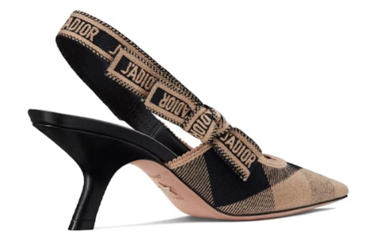 Lookbook (W) 迪奥J'Adior灰色棉帆布蝴蝶结高跟鞋 KCP867EFR_S23G KCP826WCH_S47X