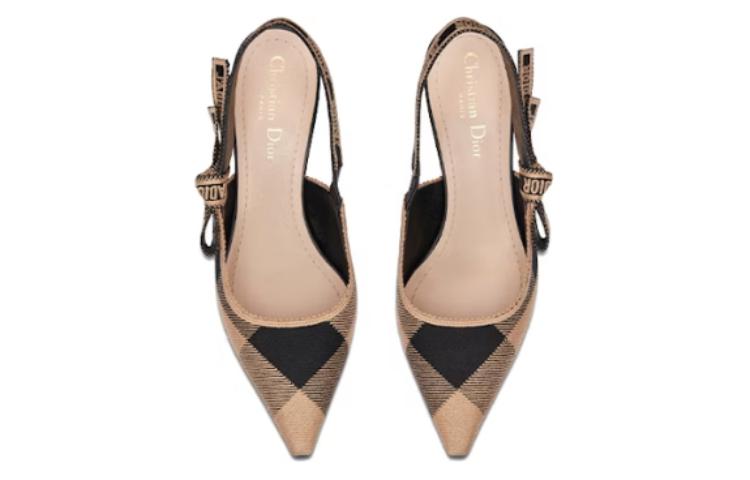 Shop (W) 迪奥J'Adior灰色棉帆布蝴蝶结高跟鞋 KCP867EFR_S23G KCP826WCH_S47X