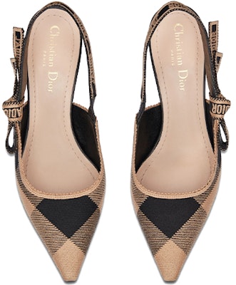 (W) Dior J'Adior Slingback Pumps Kanvas Kapas dengan Pita 'Abu-Abu' KCP867EFR_S23G KCP826WCH_S47X Shop (W) Dior J'Adior Slingback Pumps Kanvas Kapas dengan Pita 'Abu-Abu' KCP867EFR_S23G KCP826WCH_S47X