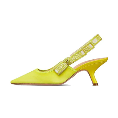 (W) Dior J'Adior Cotton High Heels 'White' KCP867EFR_S10W