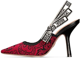 (Women) Dior J'Adior Embroidered Canvas Pumps 'Red Pointed Toe' KDP762DME_S36X (Women) Dior J'Adior Embroidered Canvas Pumps 'Red Pointed Toe' KDP762DME_S36X