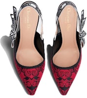 (W) 迪奥 J'Adior 刺绣帆布高跟鞋“红色尖头” KDP762DME_S36X Purchase (W) 迪奥 J'Adior 刺绣帆布高跟鞋“红色尖头” KDP762DME_S36X