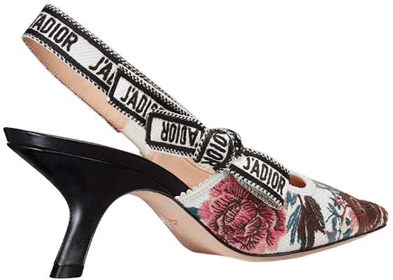 (Women) Dior J'Adior Embroidered Cotton 'Fashion Slide Black' KDP761JHR_S43L Shop (Women) Dior J'Adior Embroidered Cotton 'Fashion Slide Black' KDP761JHR_S43L