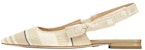 (W) Dior J'Adior Kasut Rata Kapas Bersulam 'Beige' KCB660STE_S16T