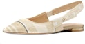 Shop (W) Dior J'Adior Kasut Rata Kapas Bersulam 'Beige' KCB660STE_S16T