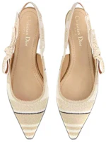 Purchase DIOR 迪奧 J'Adior 棉質刺繡平底鞋 女款 米色