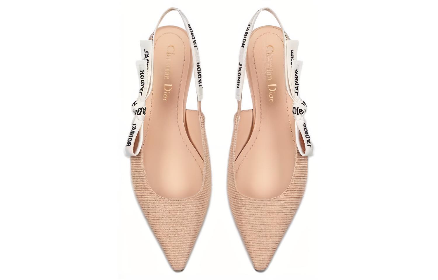 (W) Dior J'Adior Embroidered Cotton Flats 'Nude' 圖 5