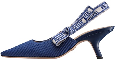 (Women) Dior J'Adior Embroidered Cotton High-Heel Sandals 'Blue' KDP866EFR_S88B (Women) Dior J'Adior Embroidered Cotton High-Heel Sandals 'Blue' KDP866EFR_S88B