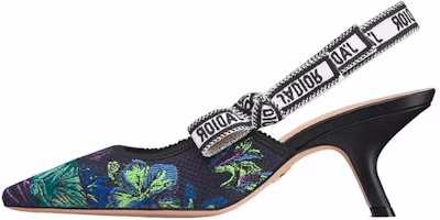 (Women) Dior J'Adior Embroidered Cotton High Heels 'Black' KDP704PCE_S15X (Women) Dior J'Adior Embroidered Cotton High Heels 'Black' KDP704PCE_S15X