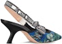 Lookbook (W) Dior J'Adior Tacones Altos de Algodón Bordados 'Teal' KDP866VOY_S21N