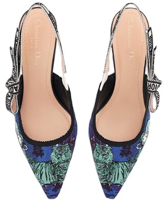 (W) Dior J'Adior Tacones Altos de Algodón Bordados 'Teal' KDP866VOY_S21N Shop (W) Dior J'Adior Tacones Altos de Algodón Bordados 'Teal' KDP866VOY_S21N