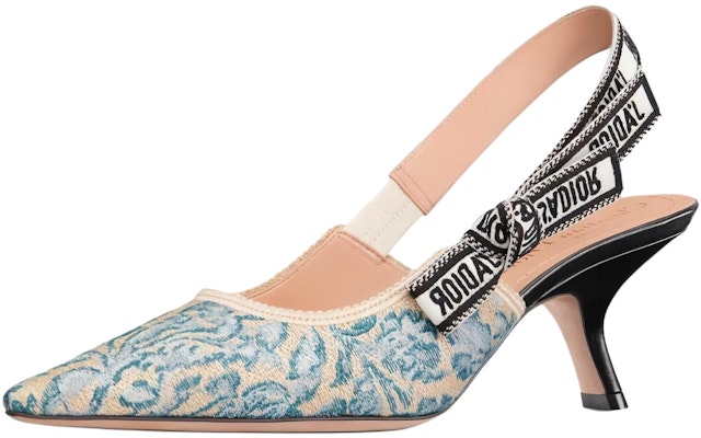 (Women) Dior J'Adior Embroidered Cotton Slide 'Blue' KCP761BXE_S91B Buy (Women) Dior J'Adior Embroidered Cotton Slide 'Blue' KCP761BXE_S91B