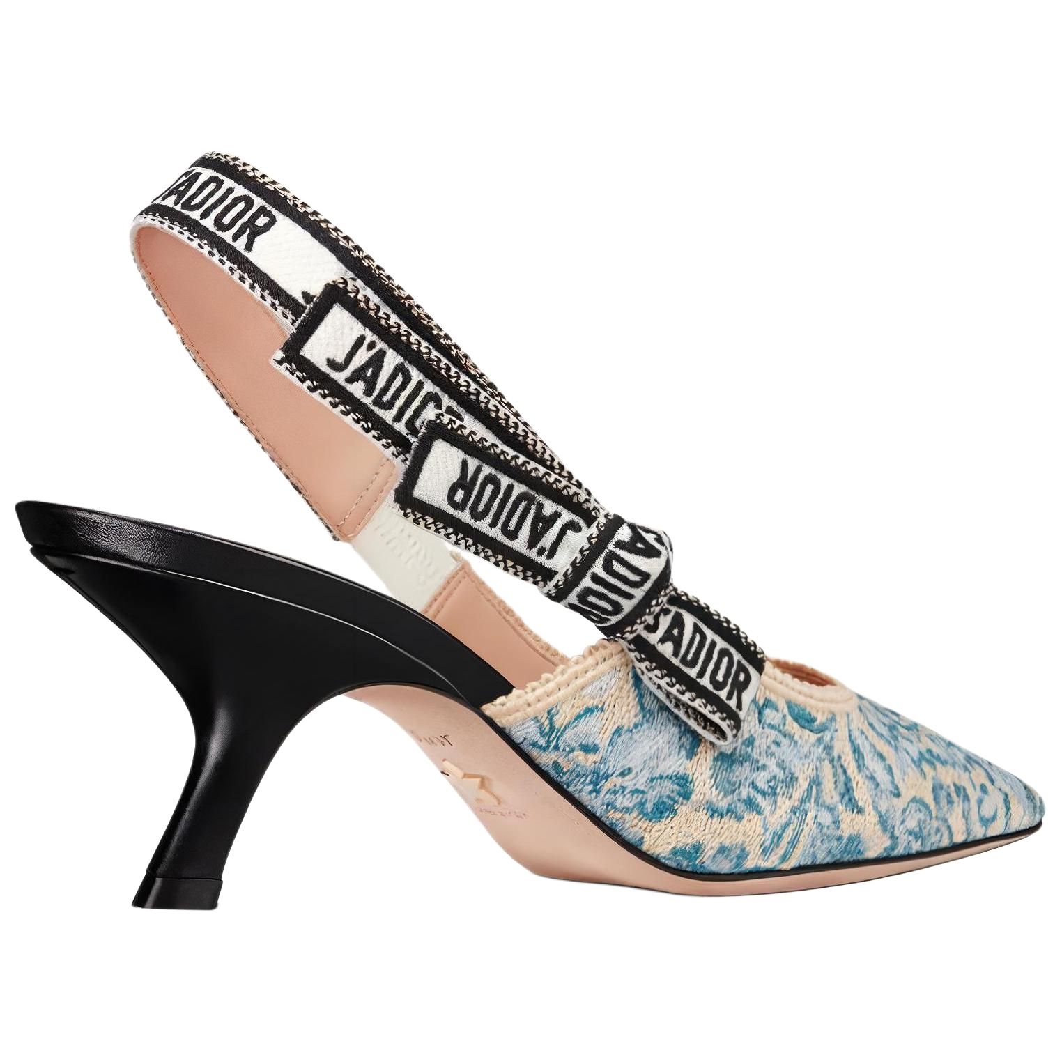 (W) Dior J'Adior Embroidered Cotton Slide 'Blue' 圖 3