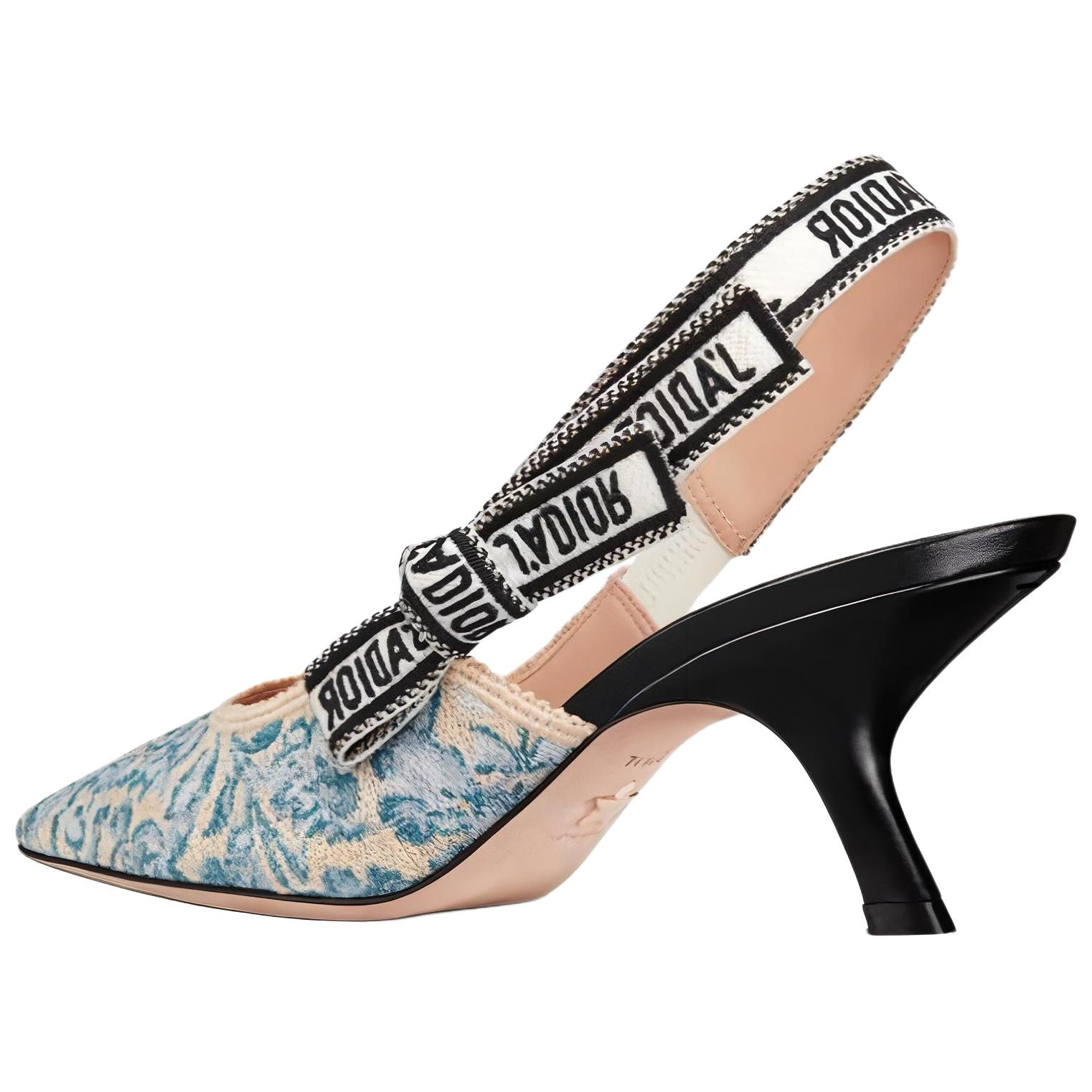 (W) Dior J'Adior Embroidered Cotton Slide 'Blue' 圖 4