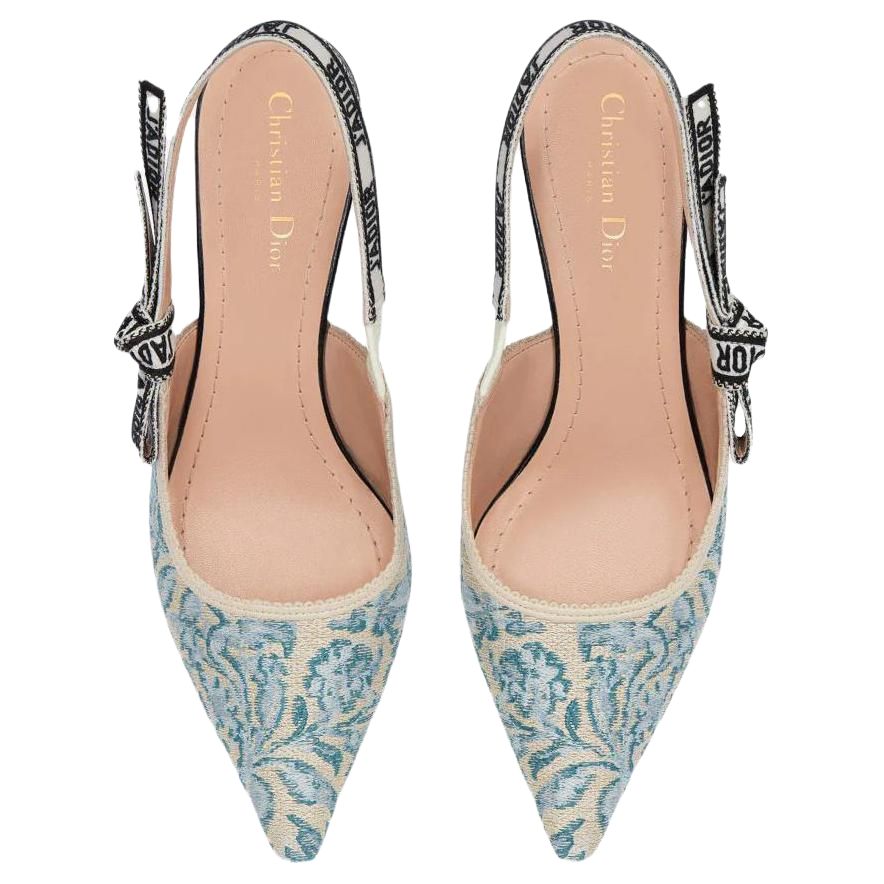 (W) Dior J'Adior Embroidered Cotton Slide 'Blue' 圖 5