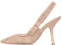 Buy (W) Dior J'Adior Hak Tinggi Bordir Katun Slingback 'Nude' KDP894CEG_S31U