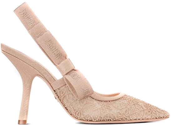 (Women) Dior J'Adior Embroidered Cotton Slingback High Heels 'Nude' KDP894CEG_S31U Order (Women) Dior J'Adior Embroidered Cotton Slingback High Heels 'Nude' KDP894CEG_S31U