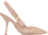 (W) Dior J'Adior Tumit Tinggi Bersulam Kapas Slingback 'Nude' KDP894CEG_S31U