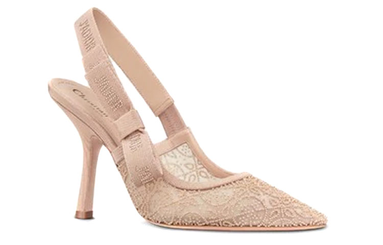 Lookbook (W) Dior J'Adior Hak Tinggi Bordir Katun Slingback 'Nude' KDP894CEG_S31U