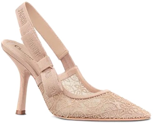(Women) Dior J'Adior Embroidered Cotton Slingback High Heels 'Nude' KDP894CEG_S31U Lookbook (Women) Dior J'Adior Embroidered Cotton Slingback High Heels 'Nude' KDP894CEG_S31U