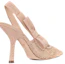 Shop (W) Dior J'Adior Hak Tinggi Bordir Katun Slingback 'Nude' KDP894CEG_S31U