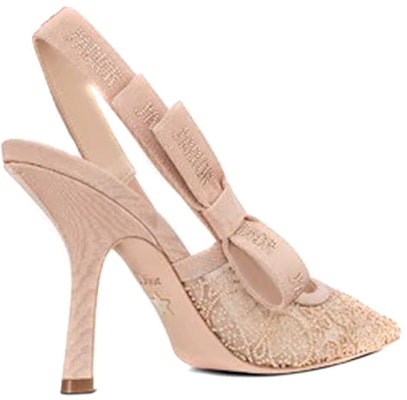 (Women) Dior J'Adior Embroidered Cotton Slingback High Heels 'Nude' KDP894CEG_S31U Shop (Women) Dior J'Adior Embroidered Cotton Slingback High Heels 'Nude' KDP894CEG_S31U
