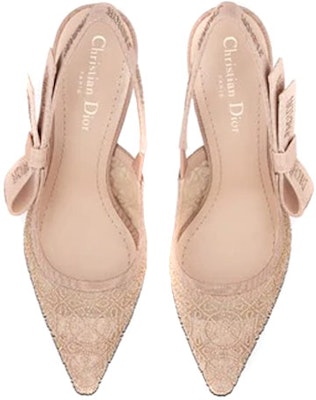 (Women) Dior J'Adior Embroidered Cotton Slingback High Heels 'Nude' KDP894CEG_S31U Purchase (Women) Dior J'Adior Embroidered Cotton Slingback High Heels 'Nude' KDP894CEG_S31U
